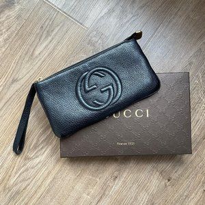 Gucci Black Wrist Wallet Cellarius